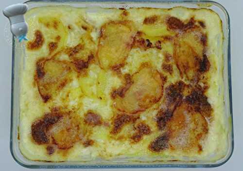 Gratin de pommes de terre aux pélardons