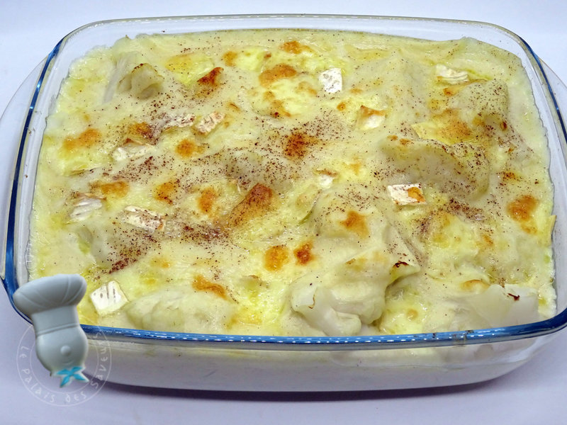 Gratin de chou-fleur au Brie