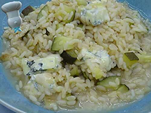 Risotto courgettes Bleu de Sassenage