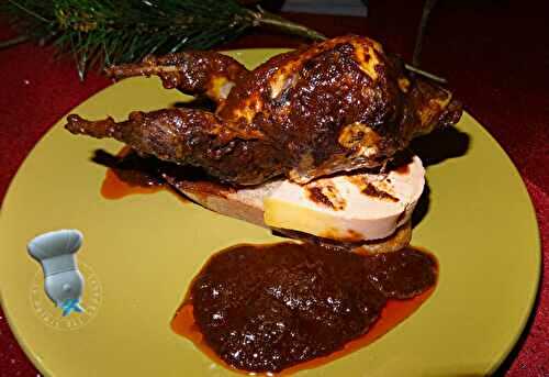 Caille en sauce veloutée façon rossini