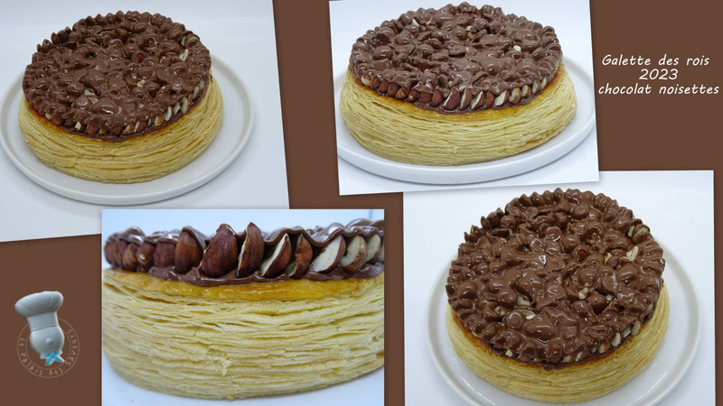 Galette des rois chocolat noisettes