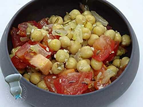 Salade de pois chiches à la lavande et au citron