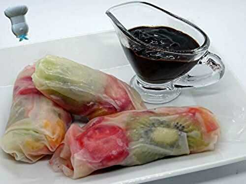 Rouleaux de printemps aux fruits