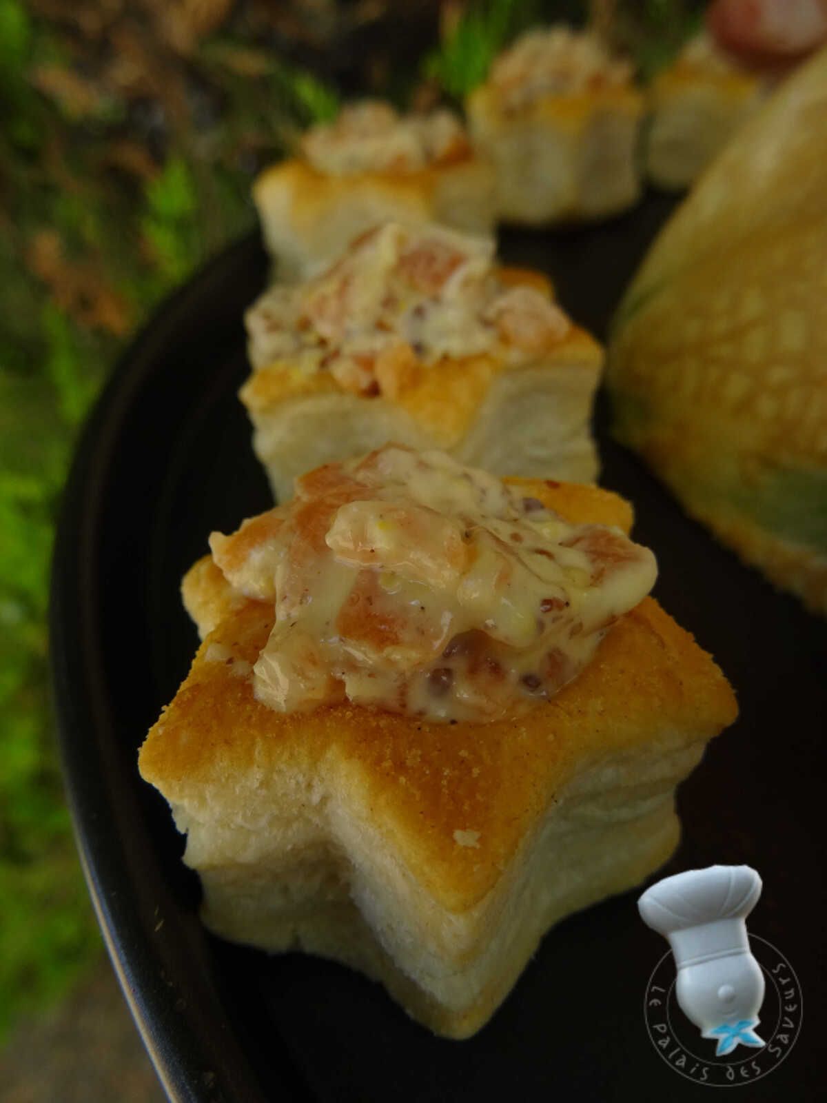 Mini bouchées à la truite fumée