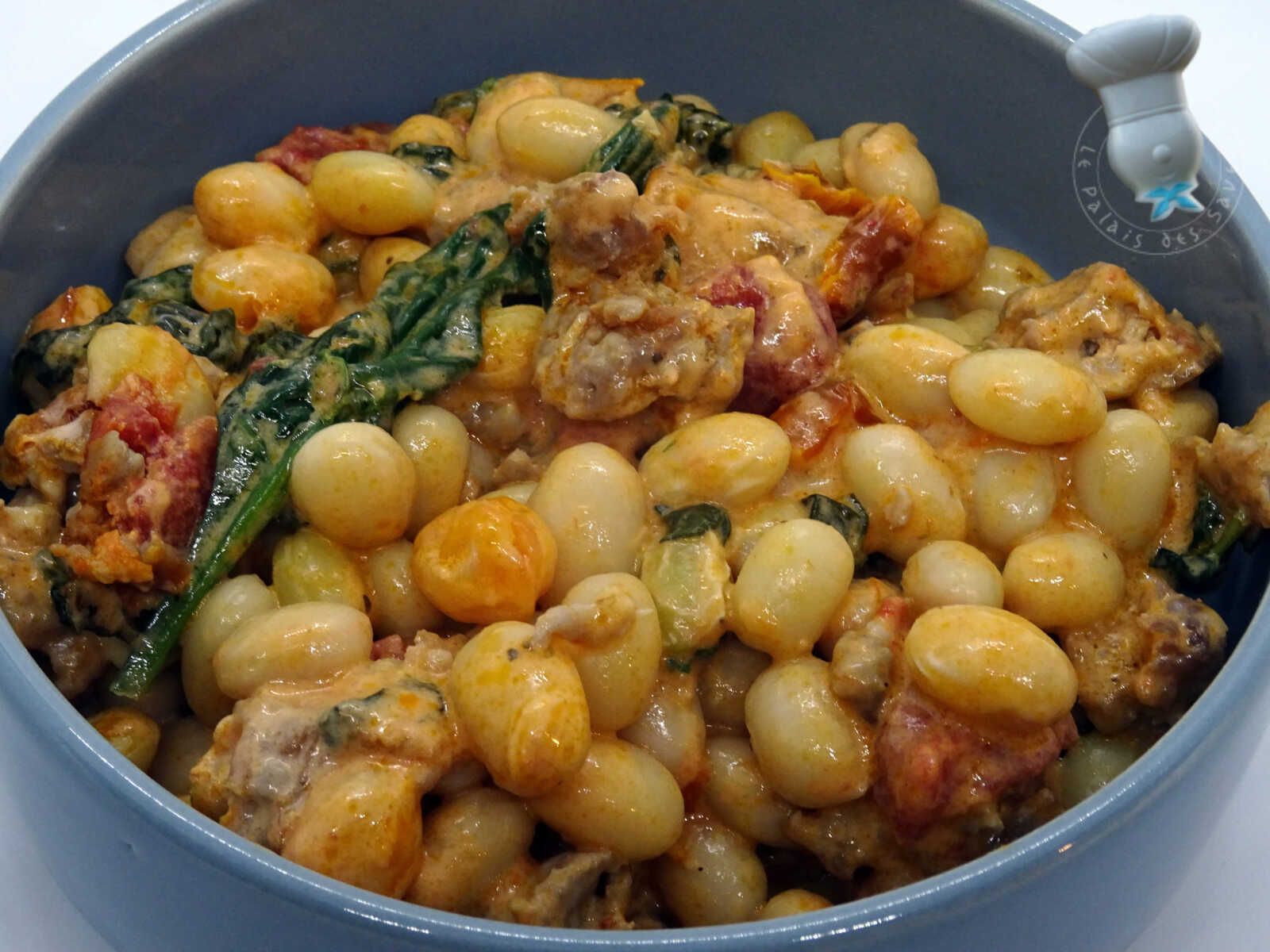 Haricots aux saucisses, comme un one pot