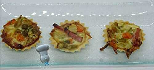 Mini quiches à la macédoine et au jambon