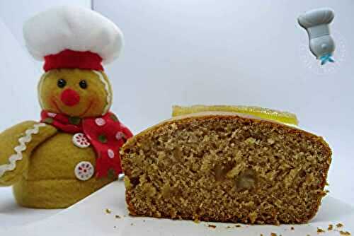Pain d'épices à la crème de marrons et orange confite, sans œuf