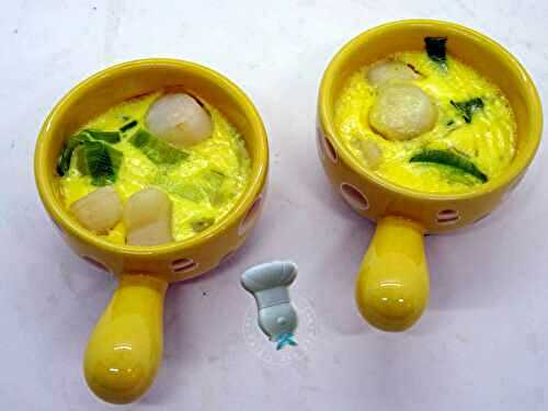 Crème aux pétoncles et safran