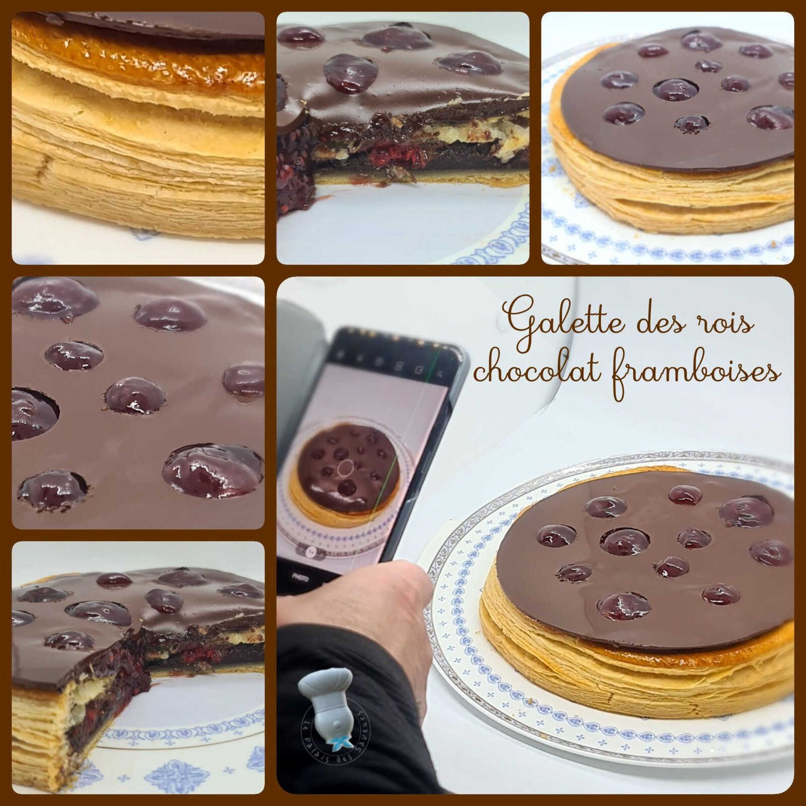 Galette des rois choco framboises