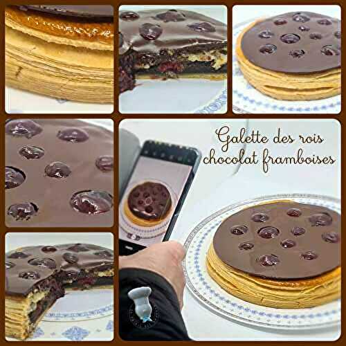 Galette des rois choco framboises