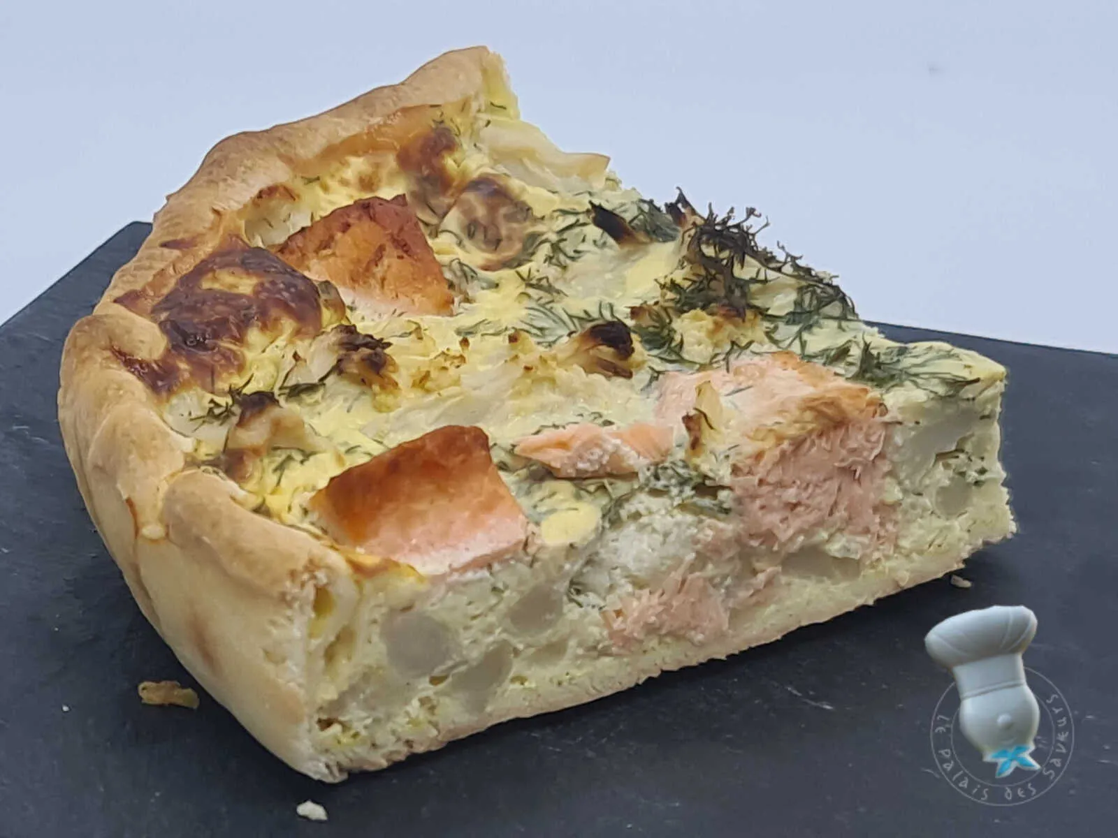 Tarte saumon et chou-fleur