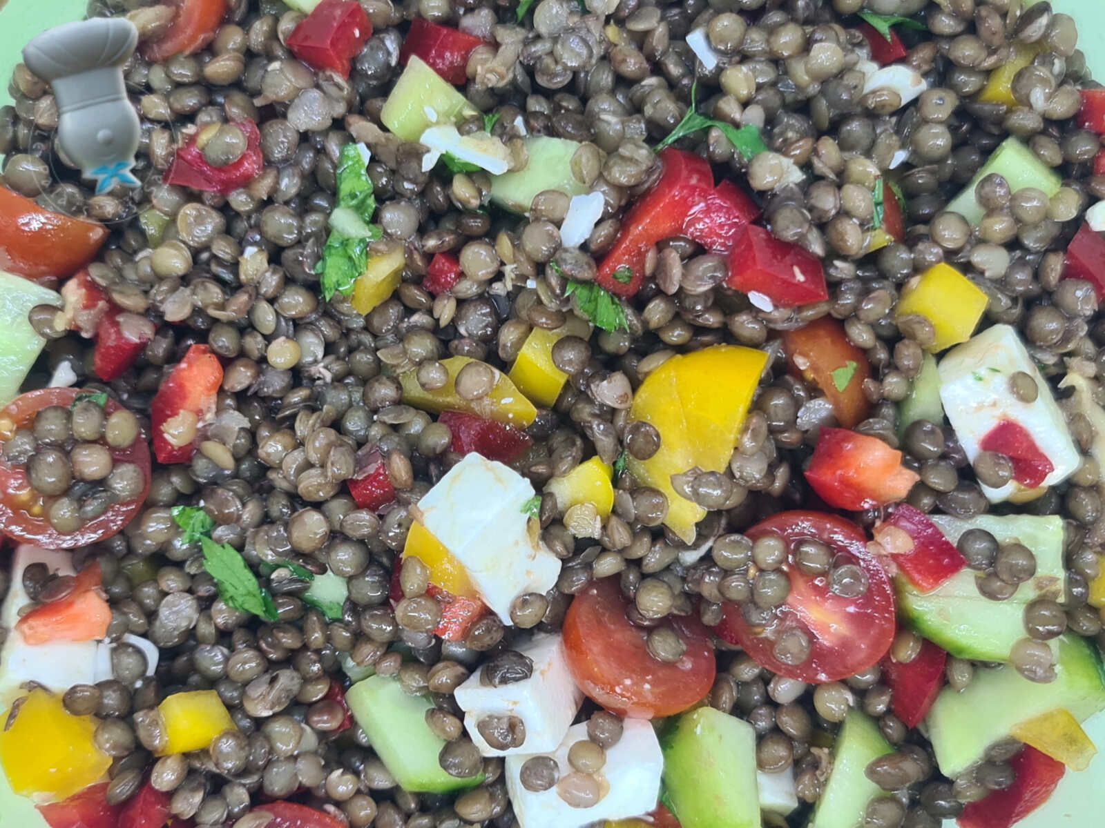 Salade de lentilles méditerranéenne