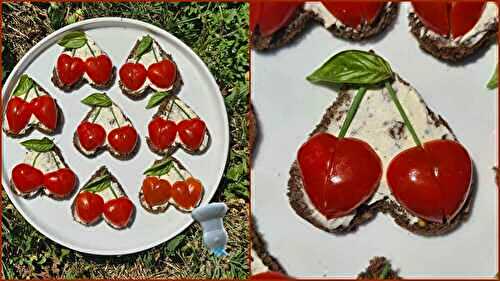 Toasts aux tomates cerise