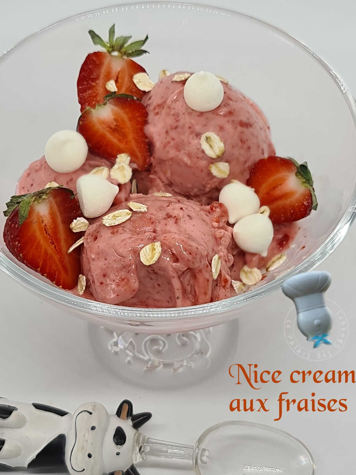 Nice cream aux fraises