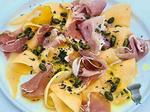 Salade passion, melon, jambon