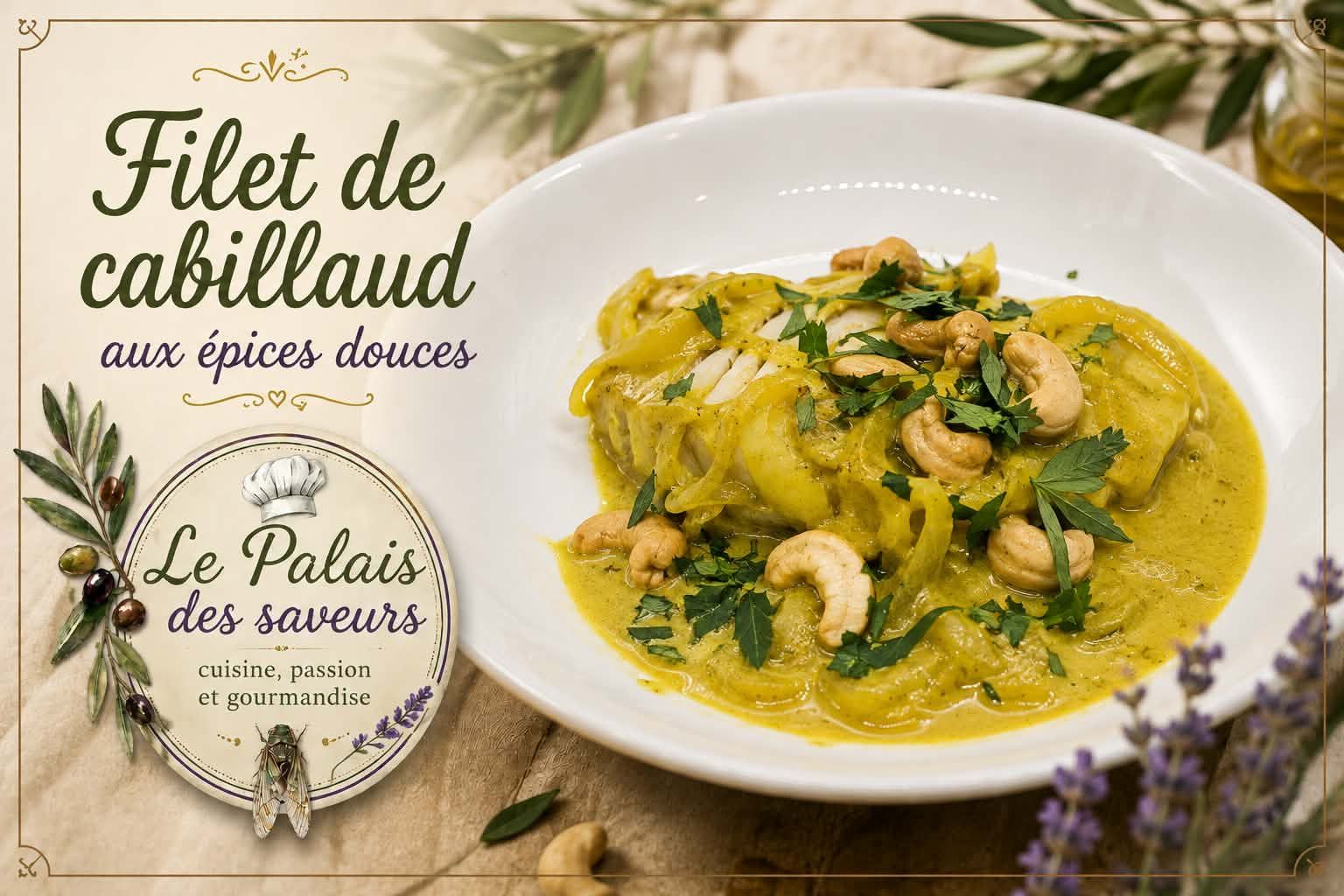 Cabillaud fondant aux épices douces