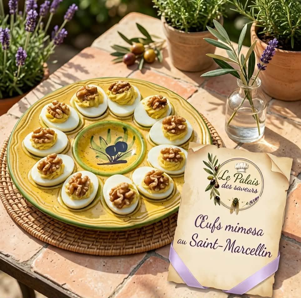 Œufs mimosa au St Marcellin