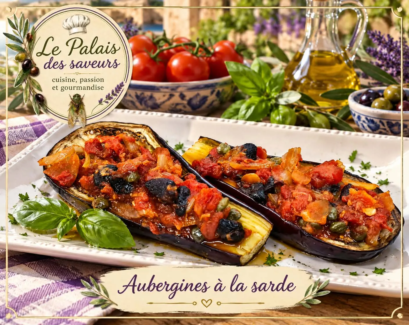 Aubergines à la sarde