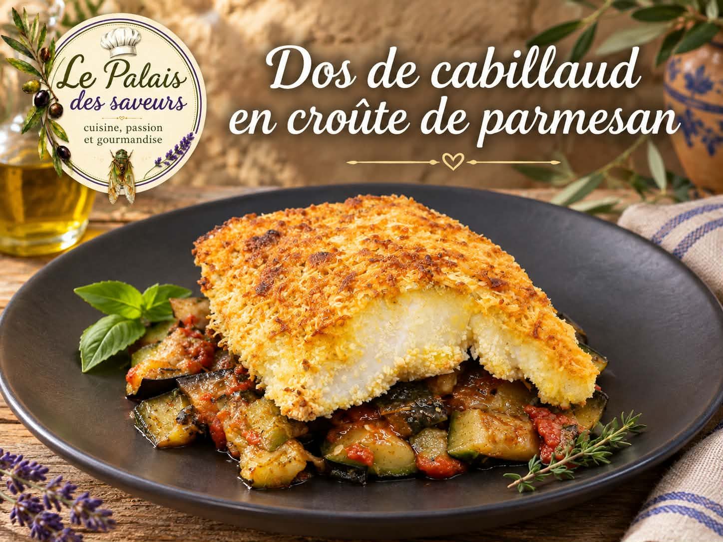 Dos de cabillaud en croûte de parmesan