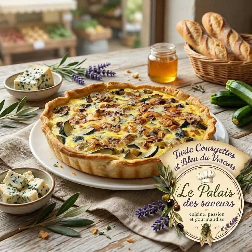 Tarte aux courgettes au Bleu de Sassenage