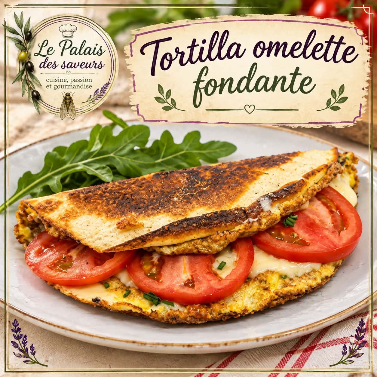 Tortilla omelette fondante