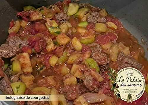 Bolognaise de courgettes