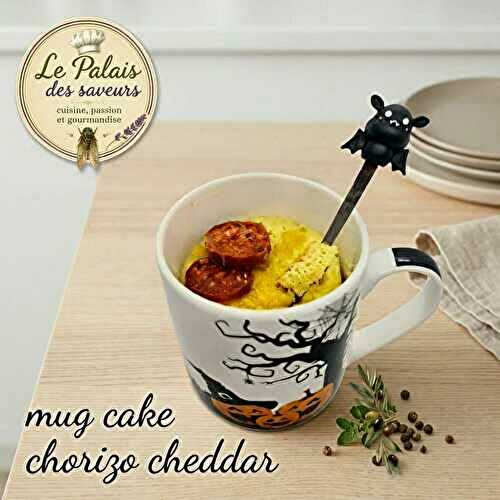 Mug cake chorizo cheddar