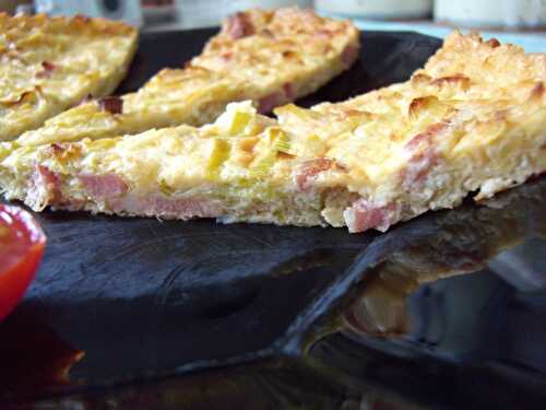 Clafoutis aux poireaux