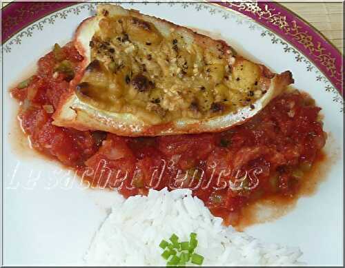 Filets de julienne à la moutarde et à la tomate