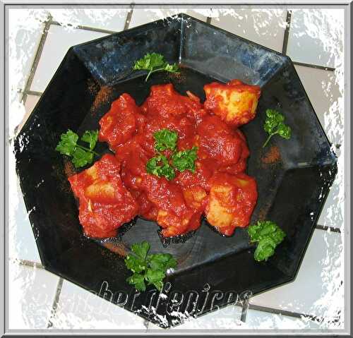 Filets de morue au concentré de tomates