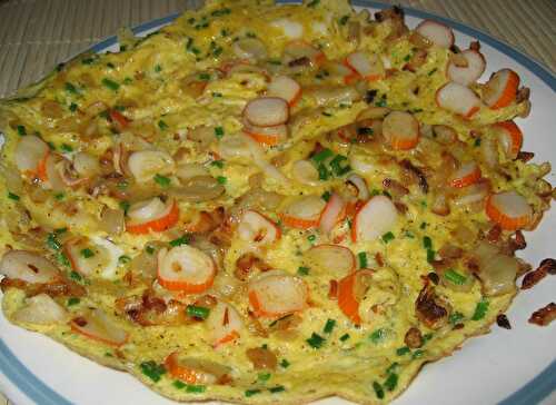 Omelette au surimi