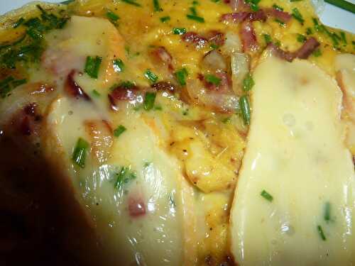 Omelette façon tartiflette