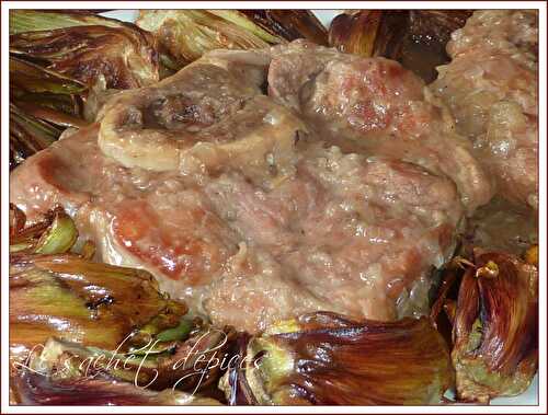 Osso bucco aux artichauts frits