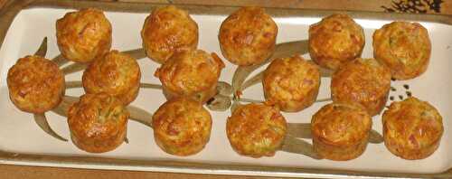 Petits muffins au jambon et olives vertes