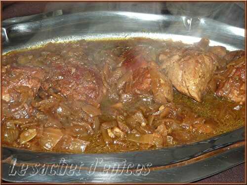 Sauté de veau au madère, épicé au ras el hanout