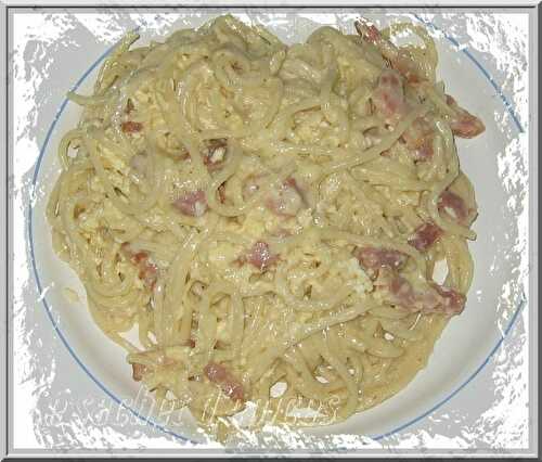 Spaghetti carbonara à ma façon