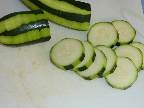 Verrines de courgettes à la crème de parmesan