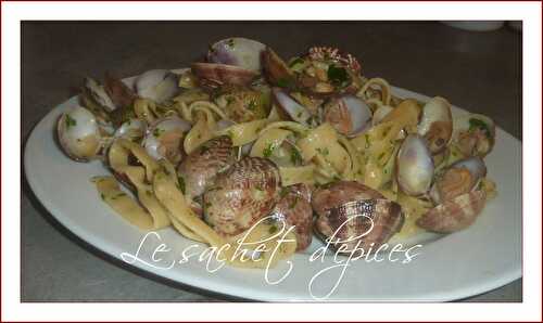 Tagliatelles fraîches aux palourdes