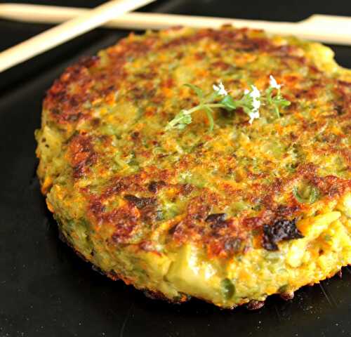 Galette De Pomme De Terre-Carotte-Haricot Vert