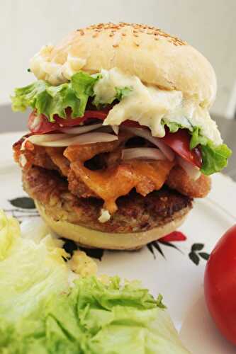 Hamburger au poulet frit