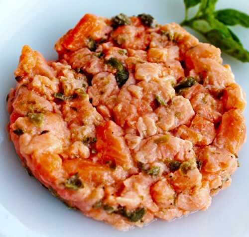 Steak de tartare de saumon