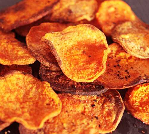Chips de patate douce au four