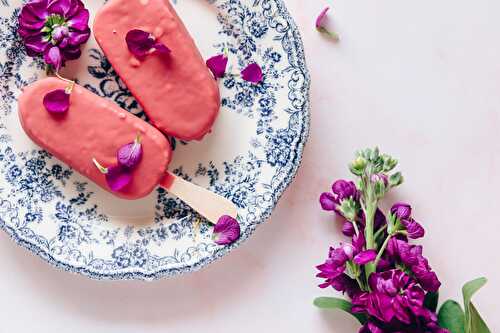 Sorbet aux framboises de "La Fourche" en version ayurvédique et aux 6 saveurs de l'Ayurveda