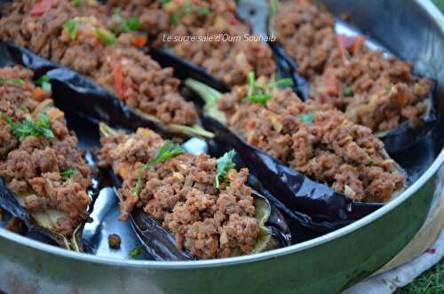 Aubergines farcies à la libanaise (cheikh el mehchi)