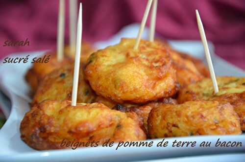 Beignets de pomme de terre au bacon