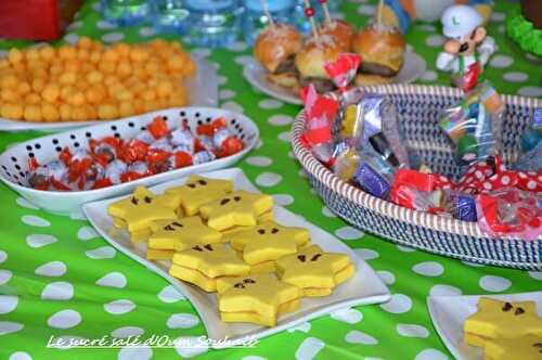 Biscuit mario en forme d'étoile