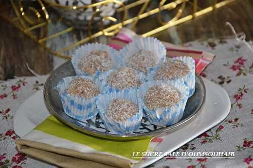 Boule coco chocolat sans cuisson