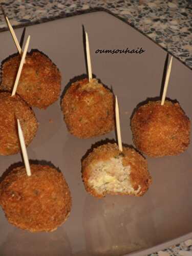 Boulettes de dinde croustillantes au coeur de gouda