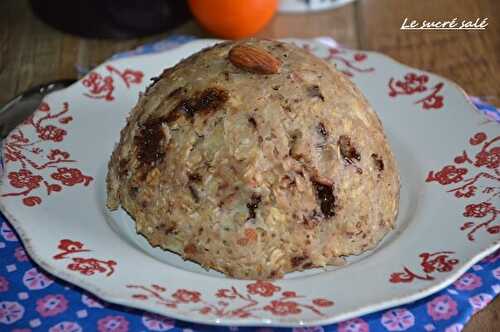 Bowl cake compote de pomme et chocolat