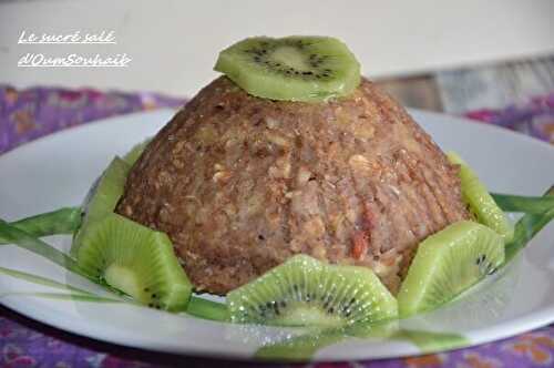 Bowl cake lait de coco cacao et banane